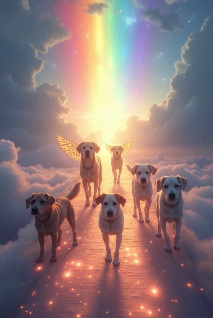 rainbow bridge dogs heaven angel
