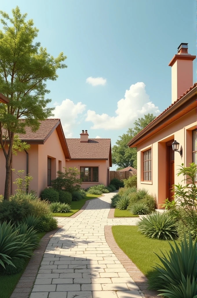 make a community with a people, houses and its clean and simple that can trace