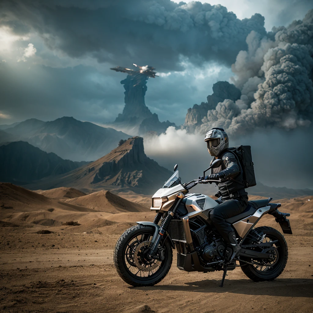 An armored rider of the apocalypse with mjölnir