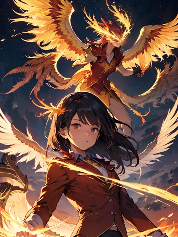 (Phoenix:1.5), Phoenix, Phoenix, (masterpiece), highest quality