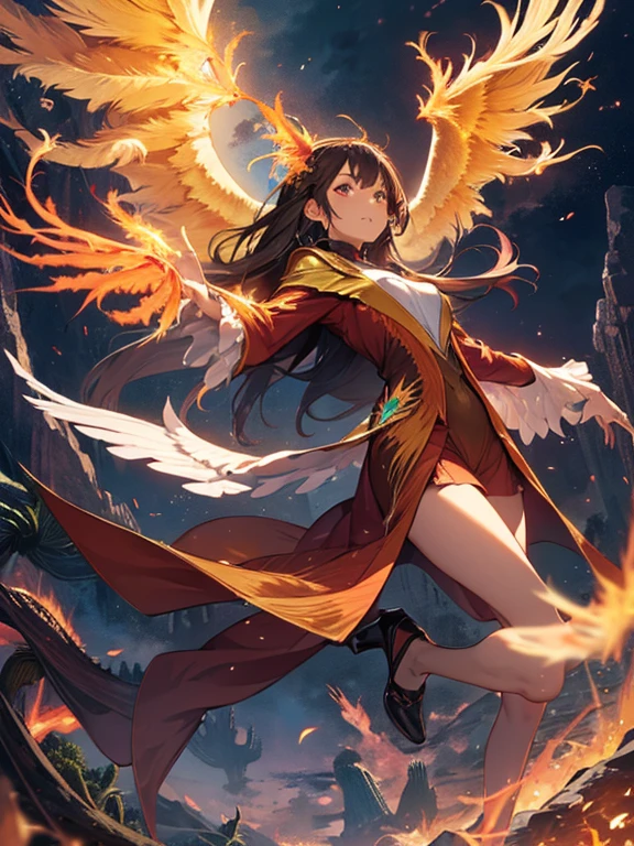(Phoenix:1.5), Phoenix, Phoenix, (masterpiece), highest quality