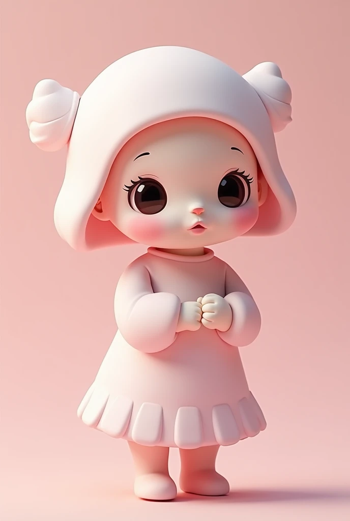 Cute young delicate 3D PVC model, View your viewers, Soft and smooth lighting, Soft pastel colors, 3D icon clay rendering, 120mm lens, 3D Blender Rendering, Trend with poly count, モジュラーCute young delicate 3D PVC model, View your viewers, Soft and smooth lighting, Soft pastel colors, 3D icon clay rendering, 120mm lens, 3D Blender Rendering, Trend with poly count, Modular constructivism 5D vector: 【a: 0.3, c: 0.7, It is: 0.8, I: 0.6, M: 0.9】trick-art Multi-layer structure abstract
