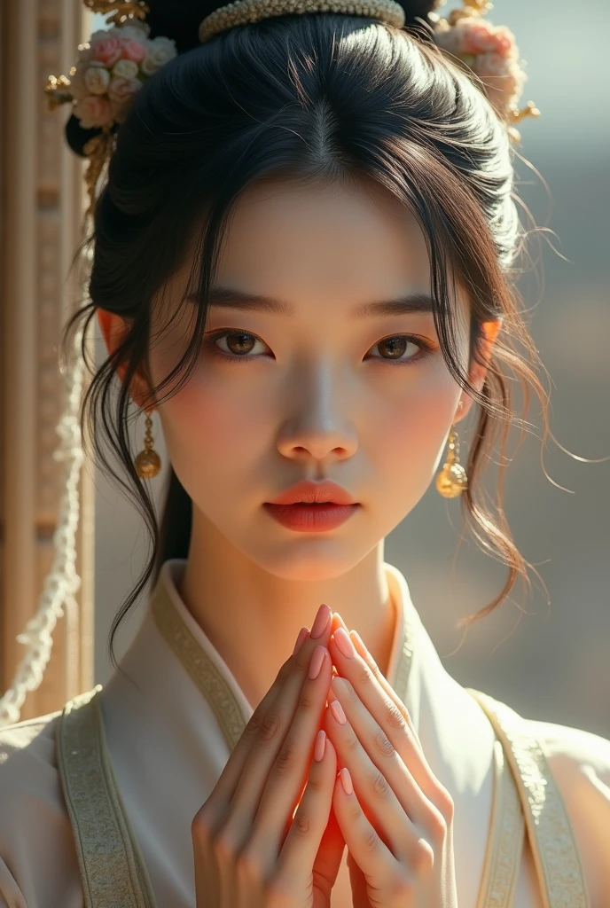 1girl,dunhuang,
masterpiece,best quality,32k uhd,hdr,dtm,cinematic lighting effects,wide shot,wide-angle lens,super vista,super wide angle,exquisite facial features,super delicate face,best fingers,