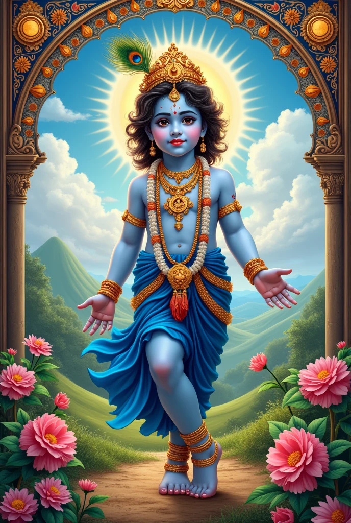 poster on krishna ji