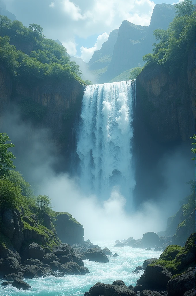 The sound of waterfall