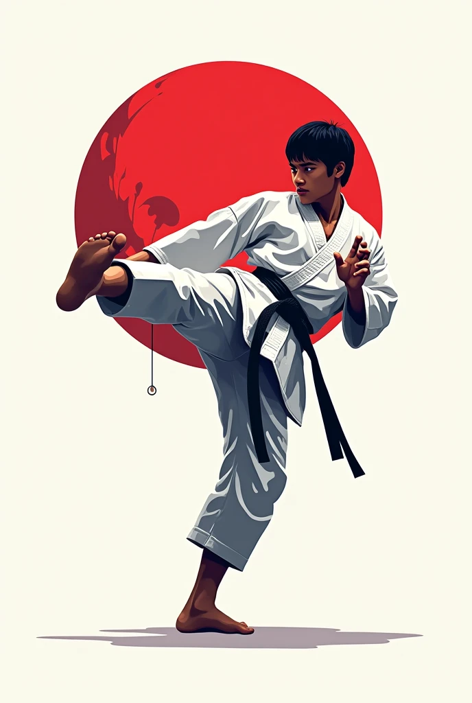 Make a picture for a shirt about taekwondo
