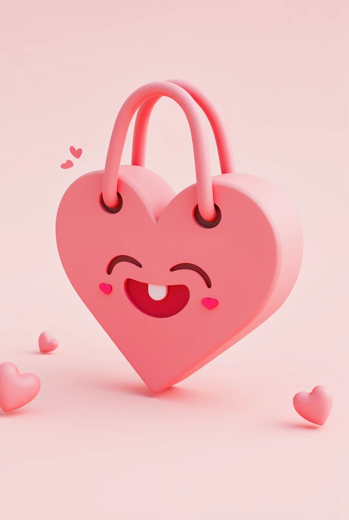 Make a logo with the business  name of SpontiBuys add a heart shaped bag that looks like a shopping chart. Make everything 3d cute and aesthetic