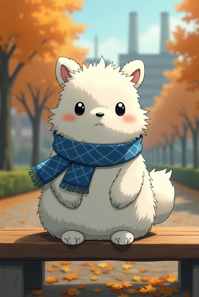 (by Studio Ghibli, by Chemokin Mania, on rikose, par Tofu Froth),
bare (fluffy ou \(ou\):1.25), (white fur, queue, Yeux noirs),
(sabots blancs, Blue patterned scarf, bip:1.25),
(sitting on bench, portrait de trois quarts, front view:1.25),
CASSER,
(park, usine, Ville, jour d'automne:1.2),
(dequeueed background, depth of field, shade, sunlight, ambient silhouette, backlight),
head of'artwork, best quality, 4K, 2k, (high dequeue, shady:1.25), absurd resolution