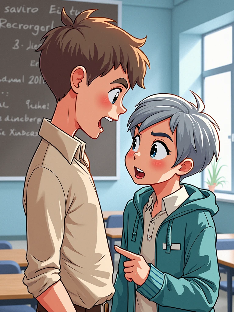 Dans une salle de classe se trouve un enfant turbulent. Le maitre lui reproche souvent son comportement inapproprié. Pendant la recréation, il tape son camarade qui se plaint au directeur.
