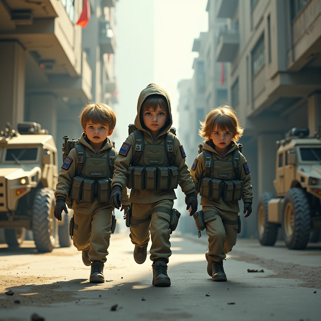 3 enfants espions dans une base militaire