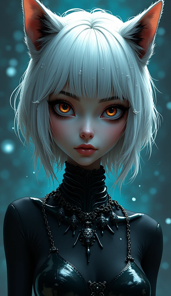 splash art, a quirky liquid portrait of a hauntingly beautiful dark werewolf woman, splash style of paint, Pixar style, Halloween colors, hyper detailed intricately detailed, fantastical, intricate detail, splash screen, liquid, gooey, slime, splashy, fantasy, concept art, 8k resolution, masterpiece, melting, complex background, intricate detailed, dark colors, fantasy, concept art, digital art, intricate, oil on canvas, masterpiece, expert, insanely detailed, 4k resolution. women with short and long white hair, attractive beauty,
works by Greg Rutkowski, elegance, dynamic lighting, spectacular lighting, high detail,
digital coloring, 8k, erotica with a clear focus, big , porn models, stripper, full face,
without underwear, full height, various hairstyles, bust, Phosphorus, Bright colors, Micro Bikinis,
Thongs, Futurism, Big Breasts、Lace-up boots、Thin eyebrows、Beautiful eyes、whole body、squat、blush、high resolution、Lying down、Beautiful woman、 high quality ,4K ,Scanline illumination, Volumetric Light、8K Ultra HD, Soft lighting, high quality, Film Gray、Spread your legs、Pink Hair、long hair、Nurse uniform、Knee-high stockings、bed、Lie down、Sexy pose