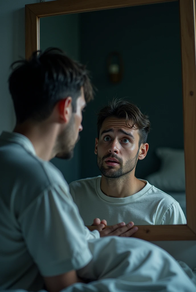 Young men's hair gradually falls out on their heads, leaving only sparse hair