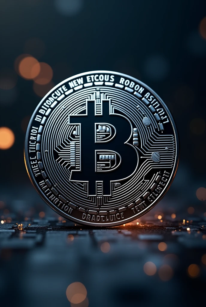 A bitcoin image....and ❝ROBIN'S NETWORK ❞ is written at the sidebar of the coin