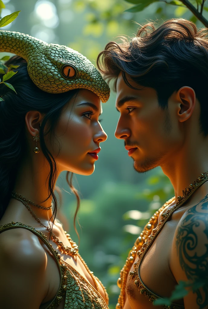 Ladki ak sees naagin roop m premi k saamne h,dono ak dusre ko dekhte hai,ladka sadhran 23 year ka sunder insaan hai