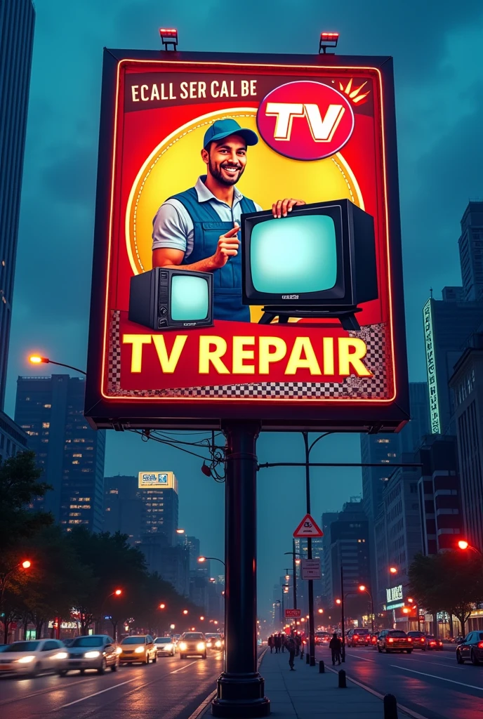 TV repair billboard