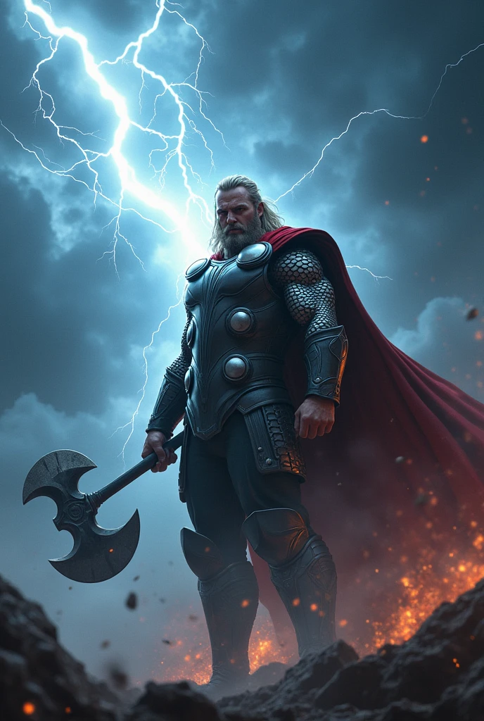 Thor god of thunder storm breaker angry thunder image