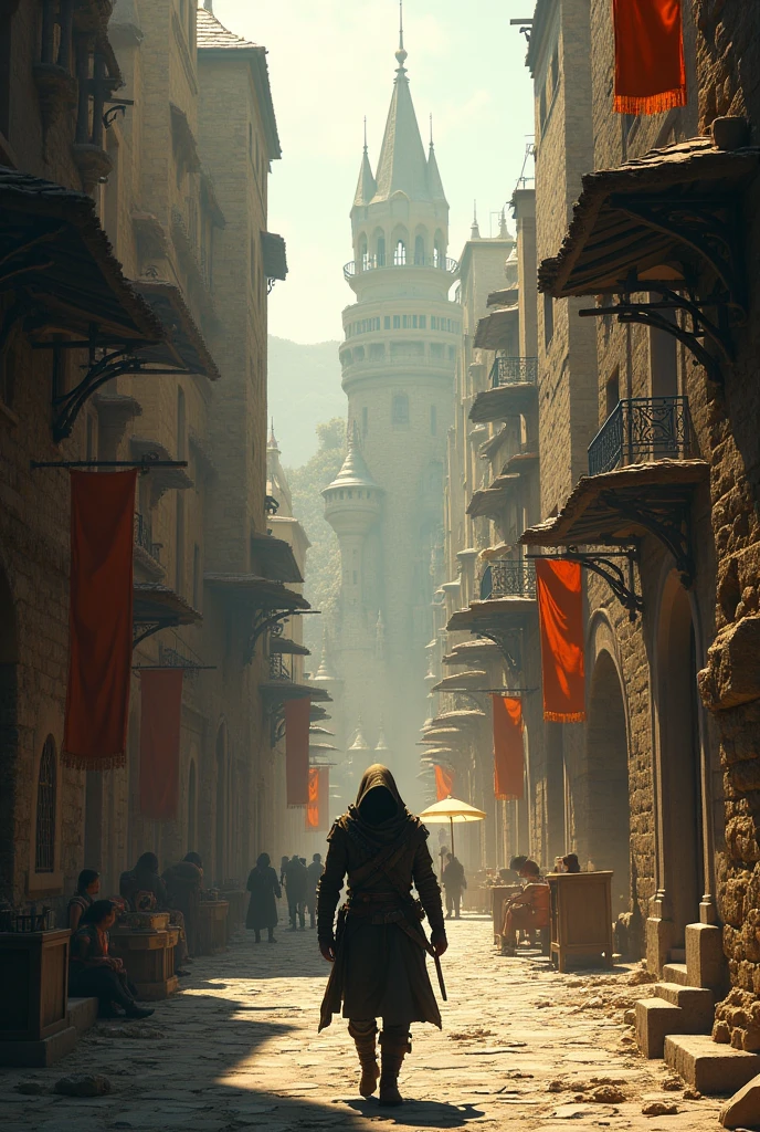 Take that character you just created and place him in an ancient city.