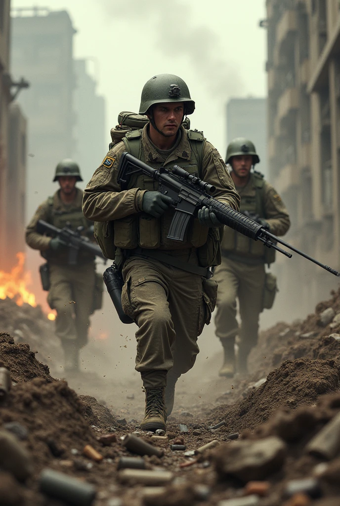 Australian soldiers are in war