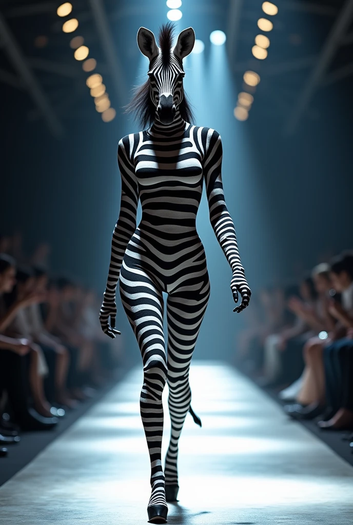 Savannah cat wearing Chan's Diamond Forever bag, in a global fashion show, high-definition details, full picture as real, full picture