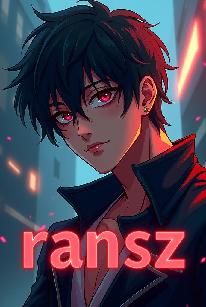 Cool anime profile picture with RANSZ written on it