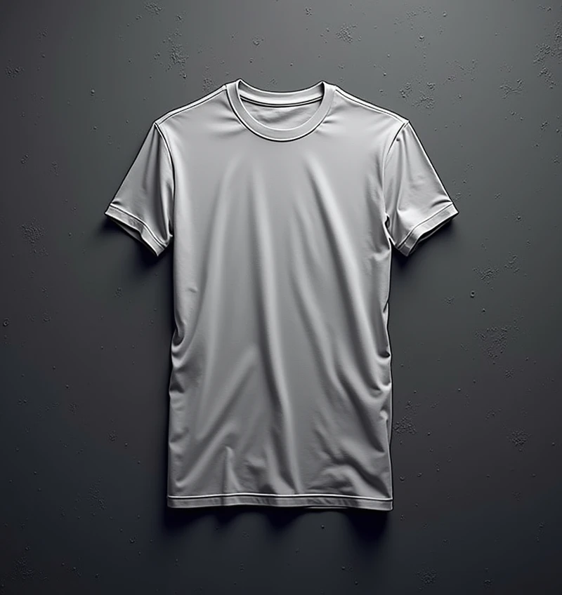 Plain t shirt, grey backround,