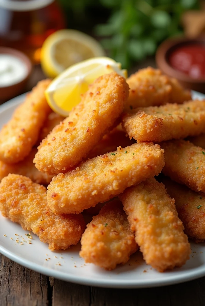 fish finger full plate