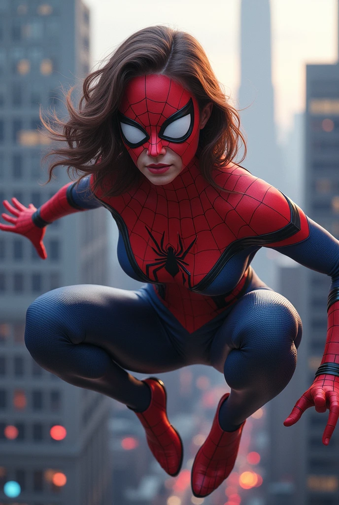 (photorealism:1.2), spiderwoman
