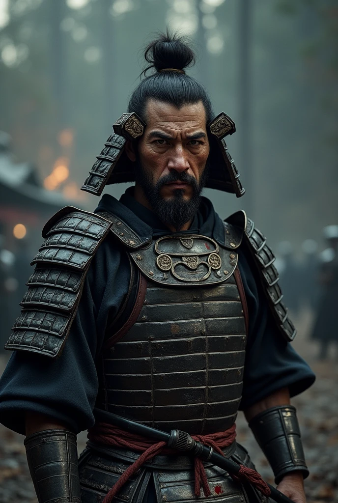 Japanese warrior Bleeding nose