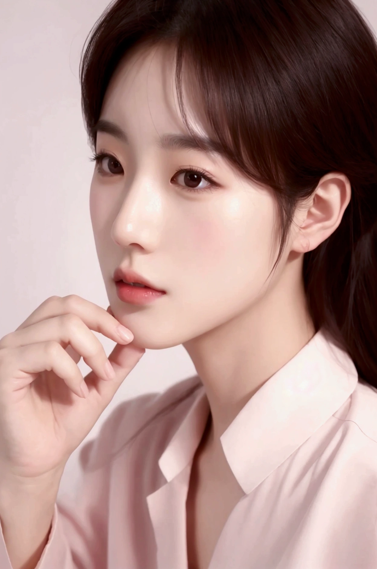 masterpiece,Realistic style,A beautiful Korean doctor treats a handsome guy