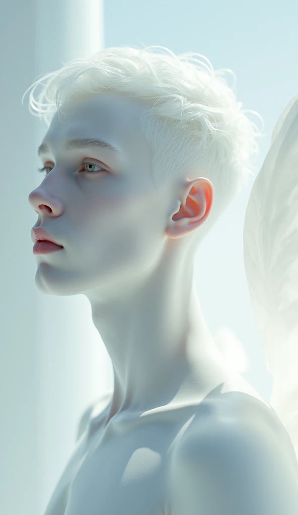 i want pure devine pale skin , men, 8K