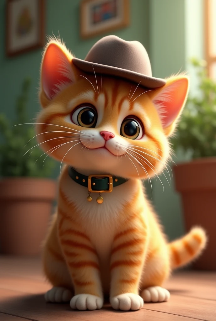 Cat　cute　hat　background　Real