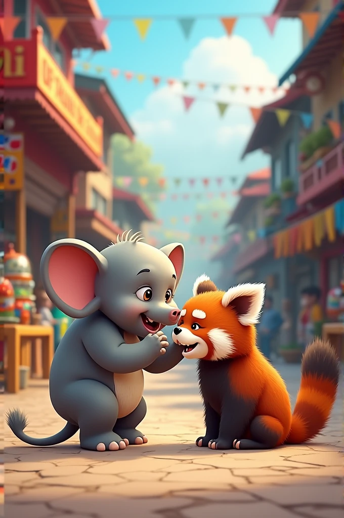 Please give me a animals careing youtube thamel with cartoon