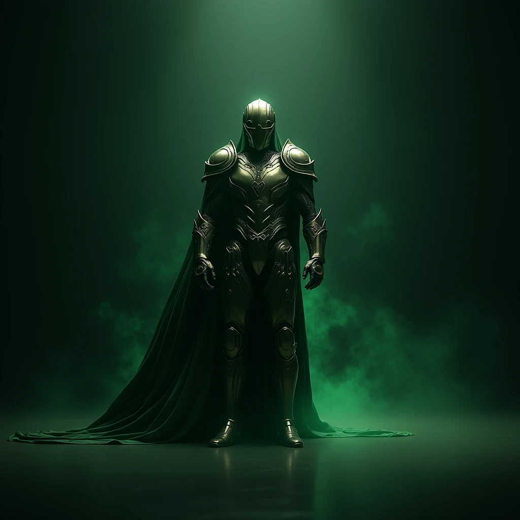 {{{masterpiece}}}, {extremely delicate and beautiful}, (solo:1.5), (best quality:1.2), (ultra high res, photorealistic, raw photo:1.4), 8k, Cinematic Lighting, beautiful lighting, professional lighting, physically-based rendering, photon mapping, radiosity, detailed and intricate, detail face, 1 man, wearing a green robe, Doctor Doom from marvel, wearing a suit of metal armour and a metal face plate,dark green background with outlines of green energy, badass pose, dynamic angle