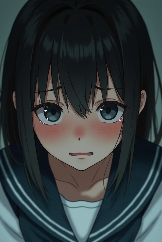 Japanese age girl crying in front of the camera,4K,Realistic