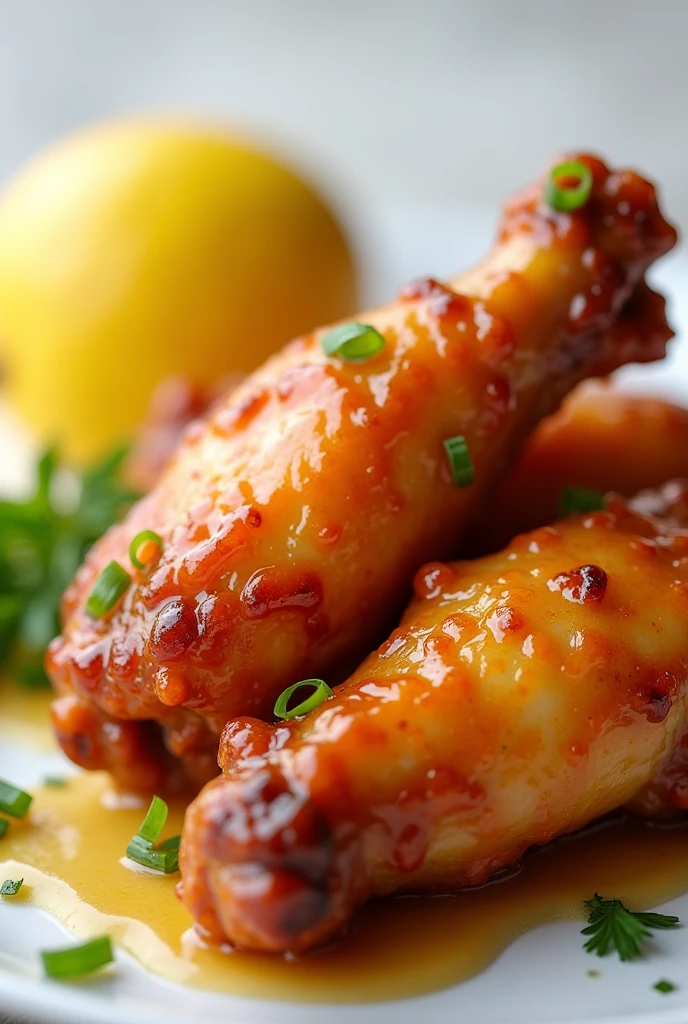 1 piece of lemon sauce chicken wings