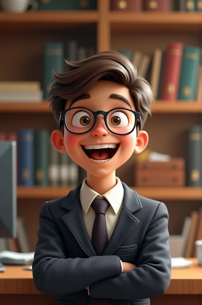 Happy Lawyer's Day boy with glasses
Remove the