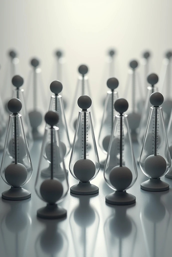 Show a series of metronomes ticking in sync, demonstrating how objects in harmony create a cohesive whole. Caption it with "Tick-tock together - Exploring Common Fate!"