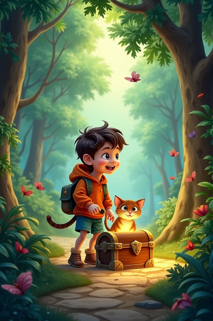 The adventure of timmy and luna and found treasure