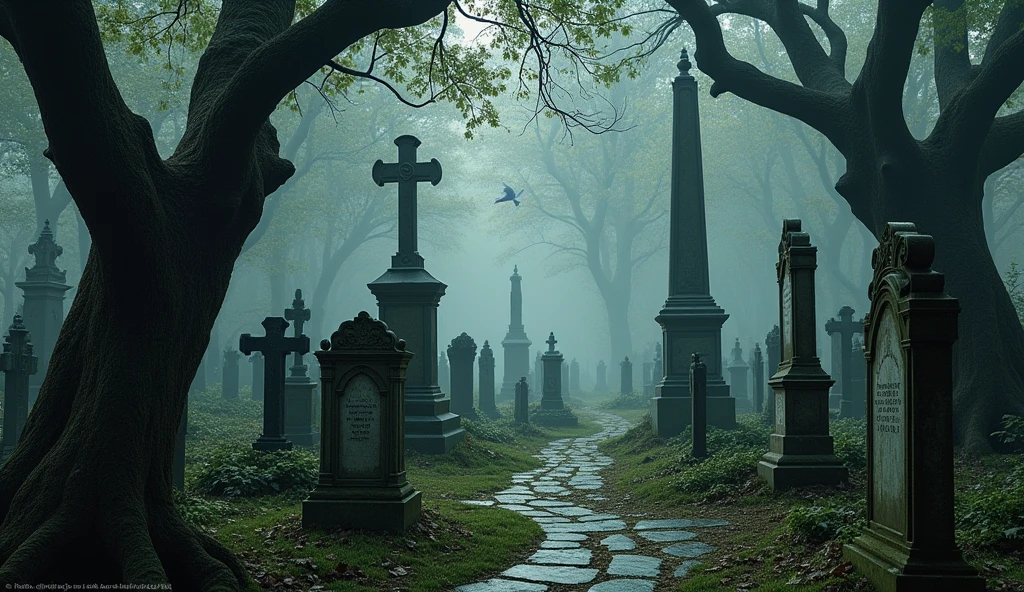a cemetery