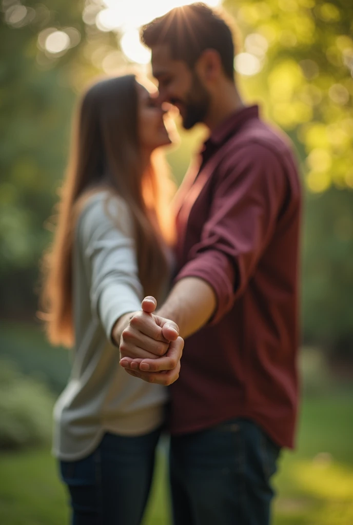 Photo of a boyfriend holding hands
