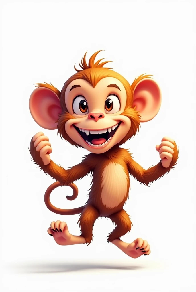 Monkey cartoon removed background 2d