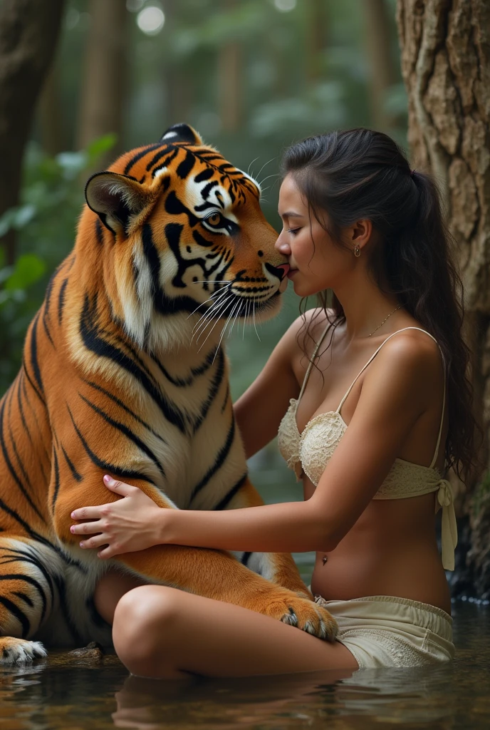 Ram, bikini, Tiger, sexy, (dorsal position: 1.2), masterpiece, (Penetration: 1.2),Browsing Caution