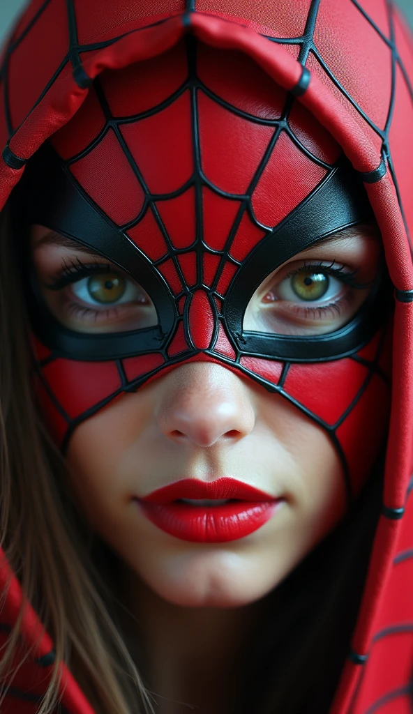 ((best quality)), ((masterpiece)), (detailed), perfect face closeup
beautiful woman with spiderman mask