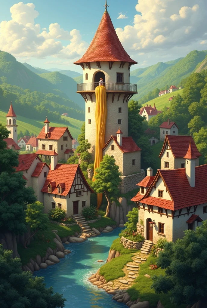 Home town view of Rapunzel