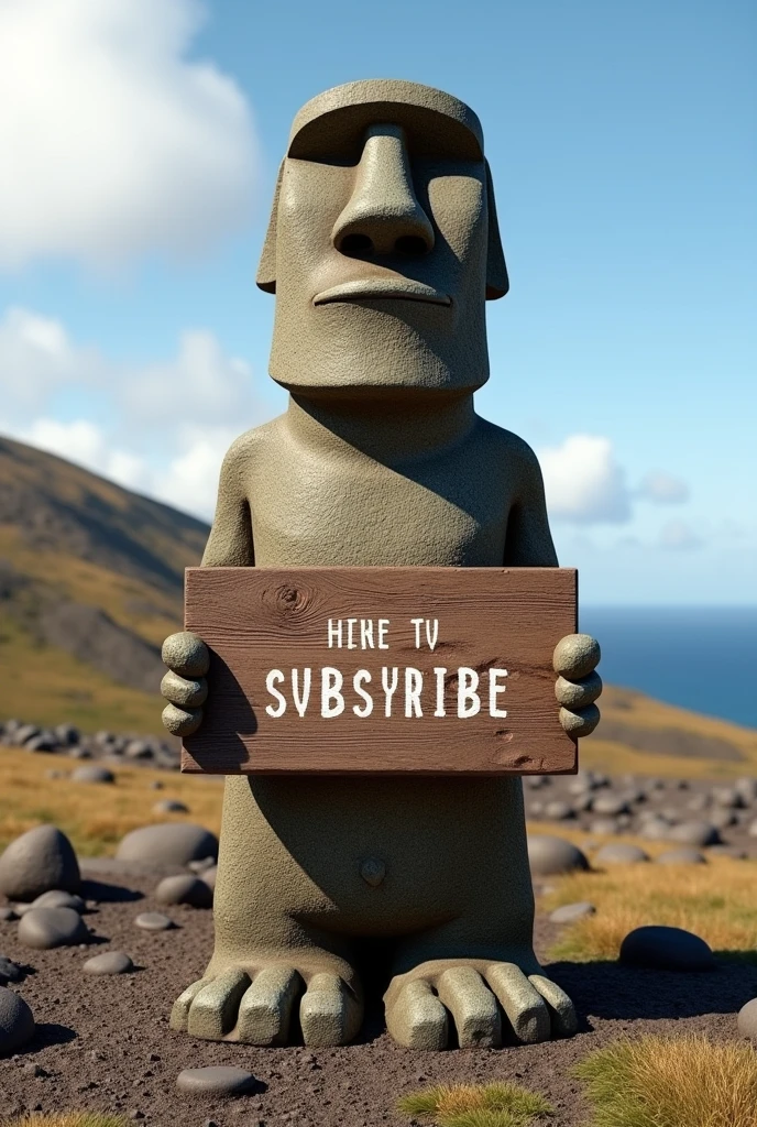 Make moai stone hold a sign which says subscribe if you don't the only thing you will miss out is a whole lot of awsome facts