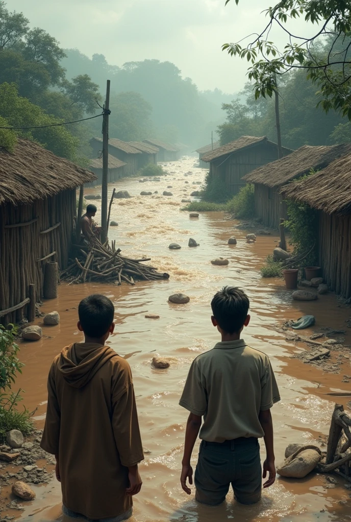 "The villagers stand helplessly, watching their livelihoods being washed away in the powerful floodwaters, all because of the negligence of the neighbouring country."
