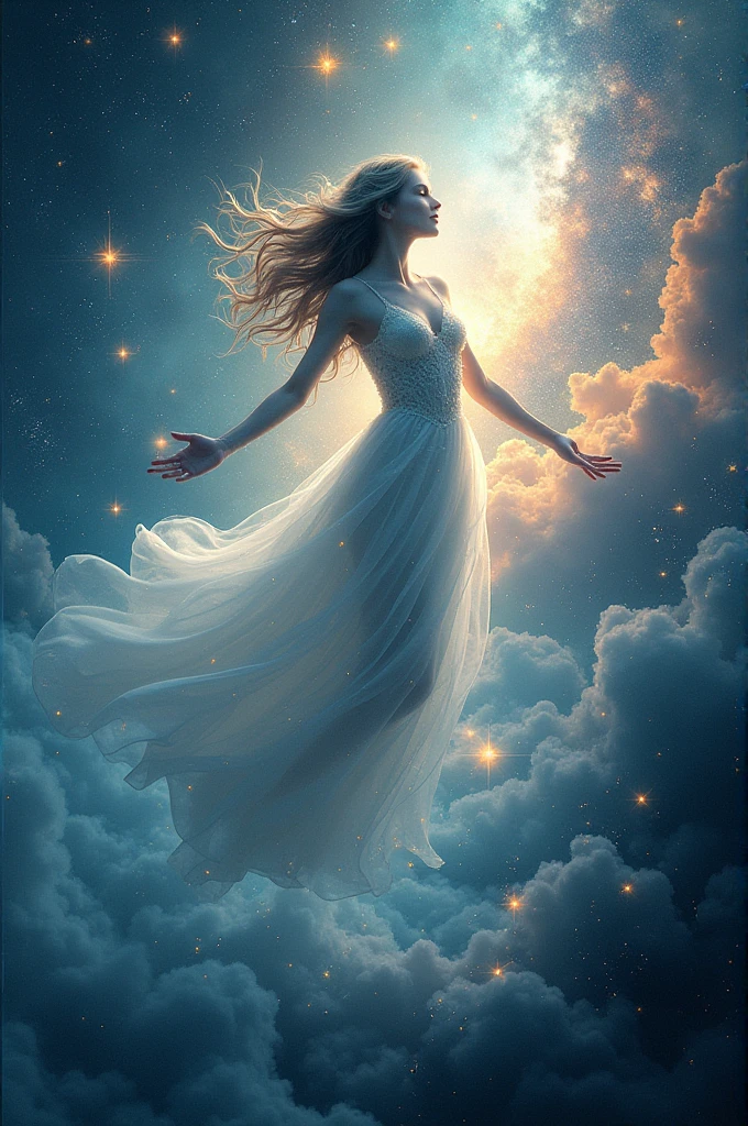 Universe of beauty, Star dust sparkles like the sea, Sparks, shine, light,Atmosphere worth visiting, highest level of detail