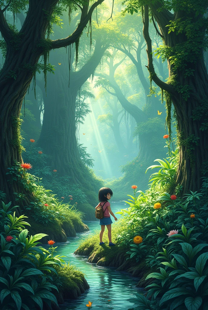 background jungle anime
