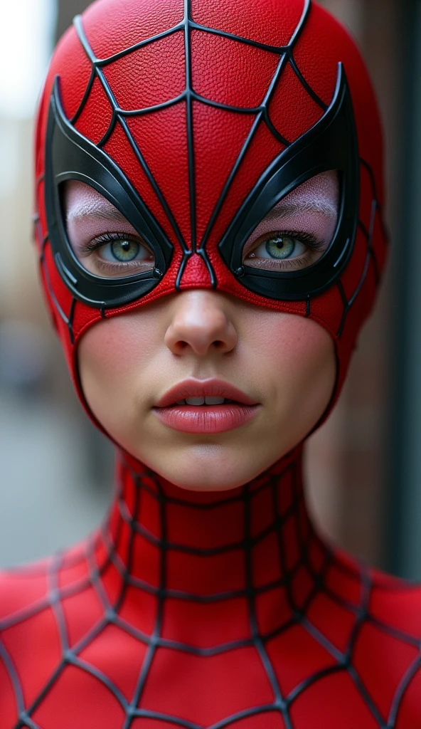 ((best quality)), ((masterpiece)), (detailed), perfect face closeup
beautiful young woman with spiderman outfit and mask, highly detailed, colorful