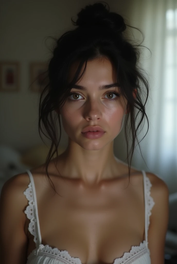 Cheveux noir,Avec la beauté d'une jeune femme très mince, Une adolescente nue regarde tristement l'objectif de la caméra, comme si elle était anorexique.. .très excité. la fille'Son corps ressemble à celui d'un adolescent. Chaussettes en dentelle. Dans la chambre. écarte largement les jambes.nu알몸.corps nu.nu.Voir la conspiration.Ouvre grand les yeux.Ouvre grand tes fesses.